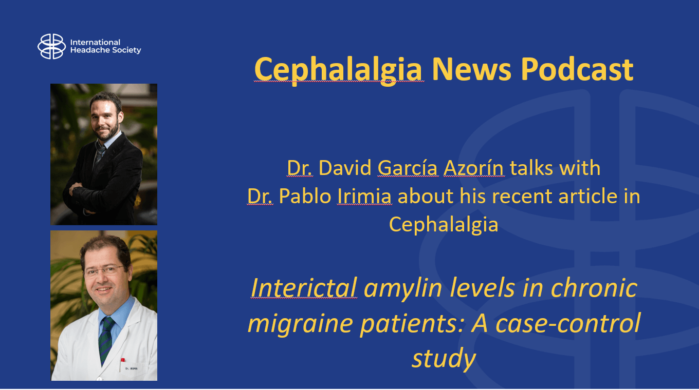 Cephalalgia Podcast 3 — Interictal amylin levels in chronic migraine ...