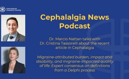 Cephalalgia Podcast 24: Migraine-attributed burden, impact and disability, and migraine-impacted quality of life: expert consensus on definitions from a Delphi process