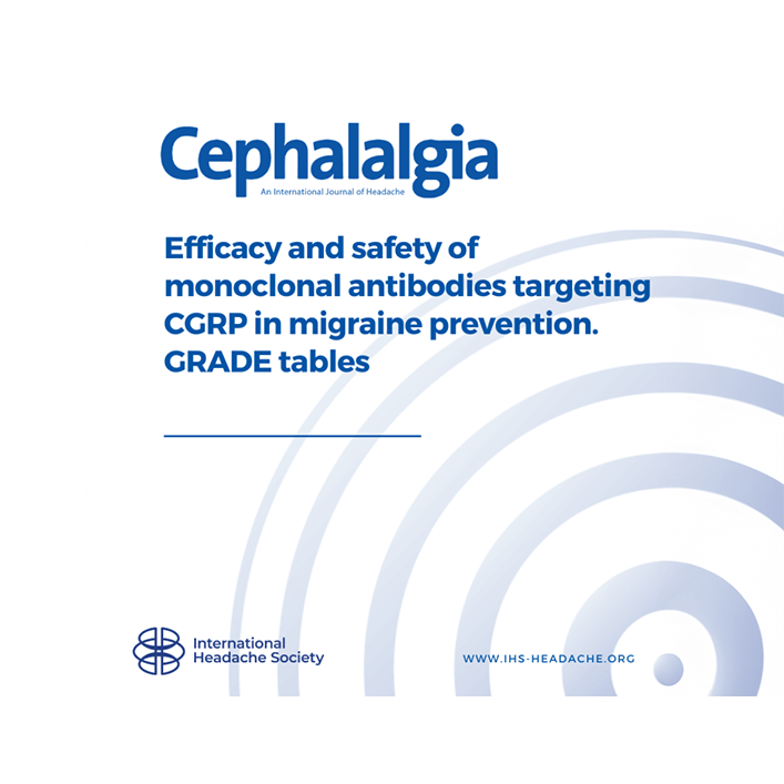 GRADE evidence summary tables on CGRP published in Cephalalgia