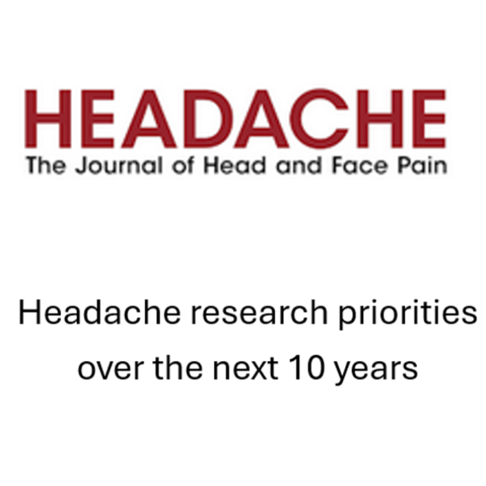 Headache research priorities goals published