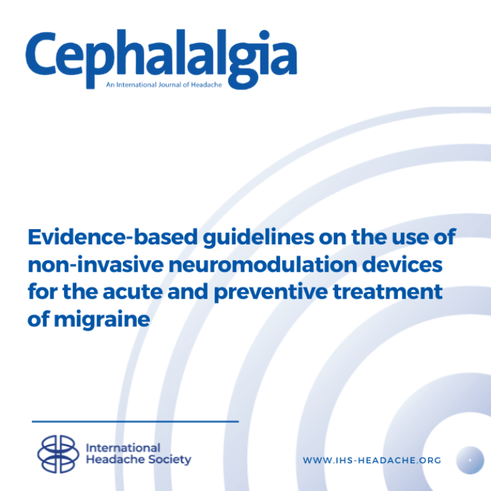 IHS evidence-based guidelines for neuromodulation device treatment for migraine published