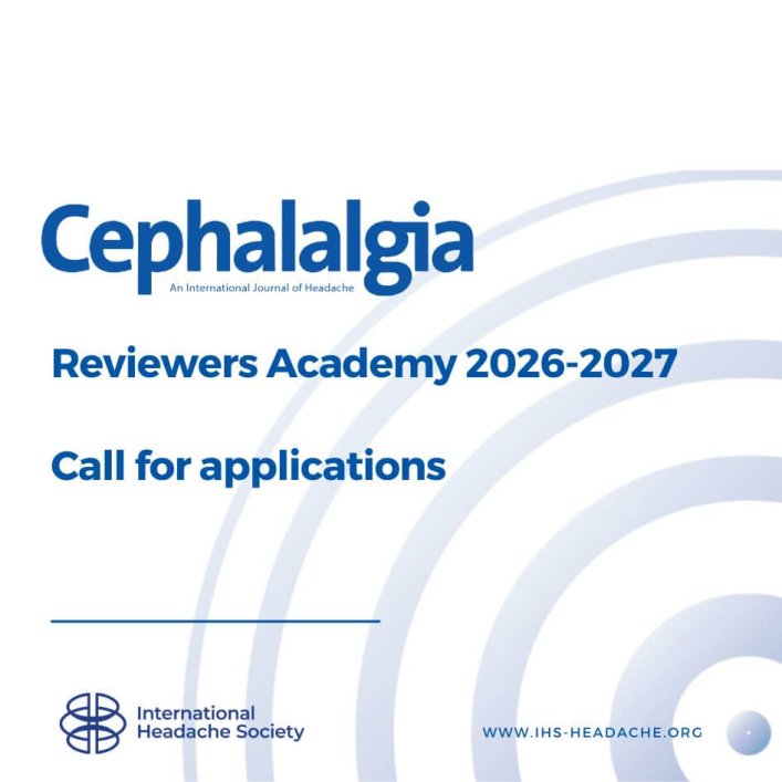 Application open for 2026-7 Cephalalgia Reviewers Academy